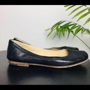 Frye Carson Ballet Flats- Black